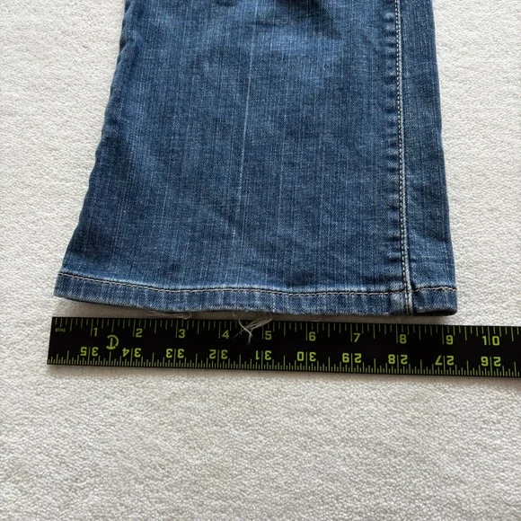 Levis 515 Bootcut Jeans Womens 8 Short Blue Dark Wash Denim Stretch 515-0218 - Picture 11 of 12